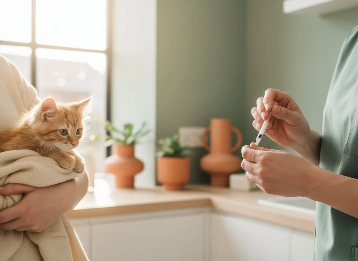 Vaccination d'un chaton à Caen — Clinique Vétérinaire GDM